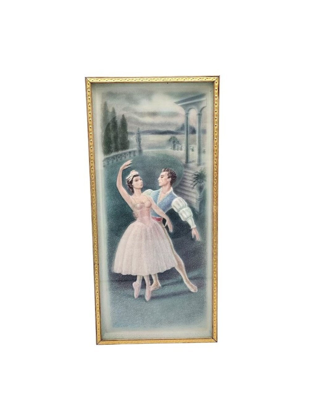Ballerina 3D Wall Art Metalcraft Vintage Dimension III 7029 Framed Dancer